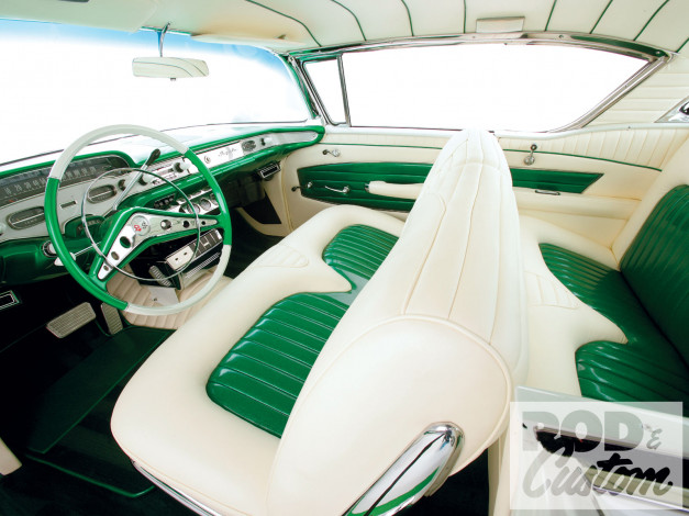 Обои картинки фото 1958, chevrolet, impala, автомобили, интерьеры