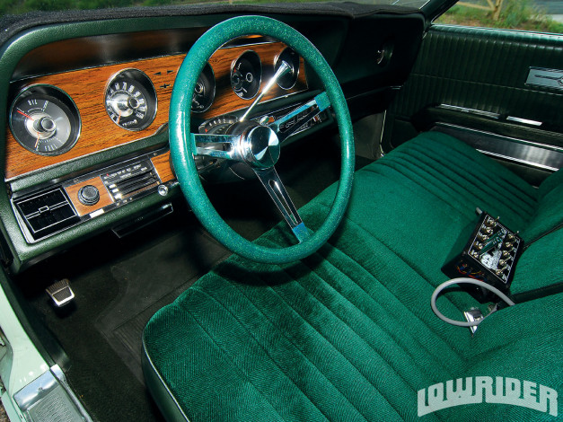 Обои картинки фото 1971, ford, thunderbird, автомобили, спидометры, торпедо