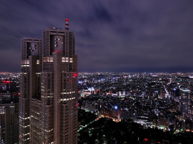 Обои картинки фото города, огни, ночного