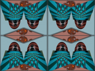 Картинка 3д графика fractal фракталы абстракция