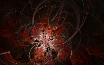 Картинка 3д графика fractal фракталы абстракция