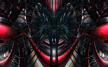 Картинка 3д графика fractal фракталы абстракция