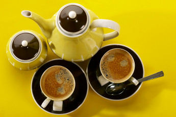 Картинка еда кофе кофейные зёрна сервиз
