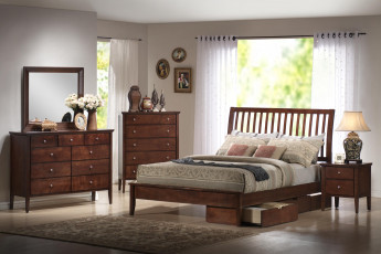 Картинка интерьер спальня подушки кровать