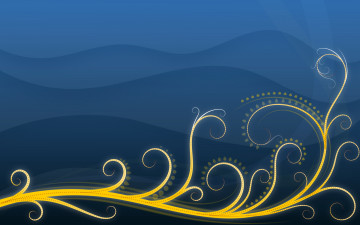 Картинка векторная графика синий узор