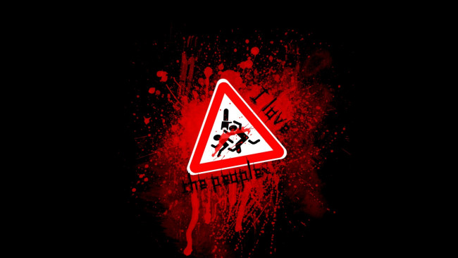 Обои картинки фото юмор, приколы, blood, я, люблю, людей, кровь, уступи, дорогу, love, the, people, знак