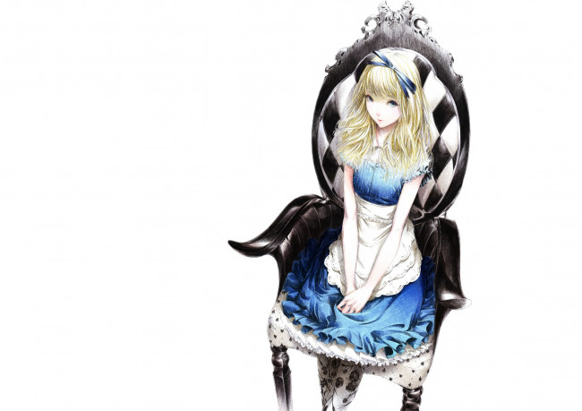Обои картинки фото by, sawasawa, аниме, alice, in, wonderland