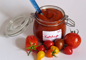 Картинка еда помидоры томатная паста банка