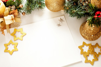 Картинка праздничные -+разное+ новый+год шарики бумага звездочки