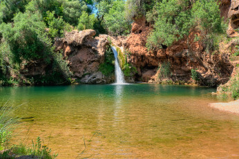 Картинка pego+do+inferno +portugal природа водопады водопад река лес