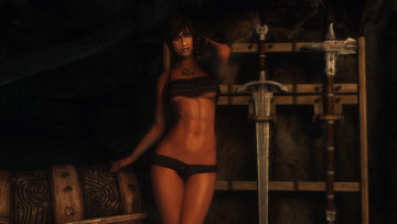 Картинка 3д+графика amazon+ амазонки мечи девушка