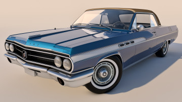 Картинка автомобили 3д 1963 convertible mk1 wildcat buick