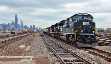 Картинка техника поезда железная дорога цистерны локомотив рельсы