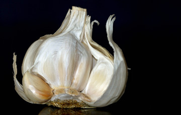 Картинка еда Чеснок дольки головка чеснок