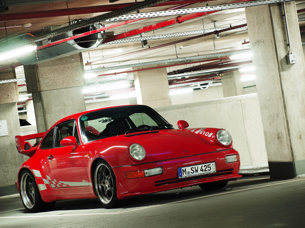 Обои картинки фото автомобили, porsche, 911, red