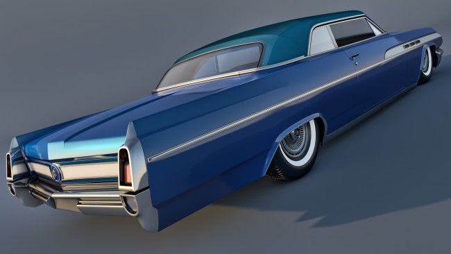 Обои картинки фото автомобили, 3д, mk1, wildcat, buick, convertible, 1963