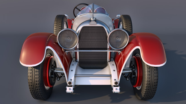 Обои картинки фото автомобили, 3д, torpedo, daimler, austro, 1929