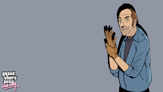 Обои картинки фото видео игры, grand theft auto,  vice city, перчатки, мужчина