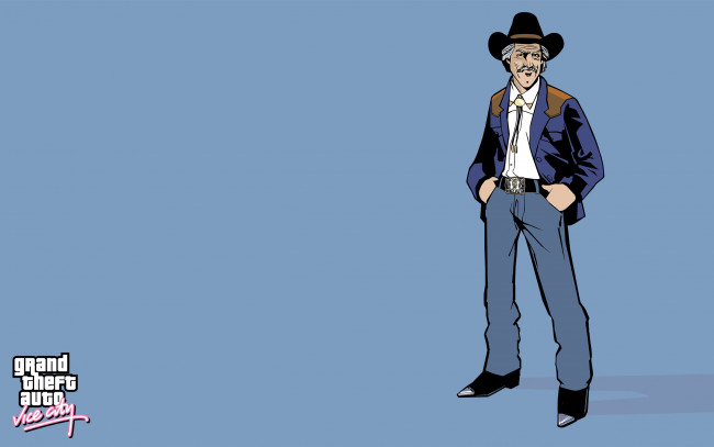 Обои картинки фото видео игры, grand theft auto,  vice city, шляпа, мужчина