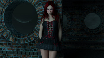 Картинка 3д+графика люди+ people фон девушка взгляд