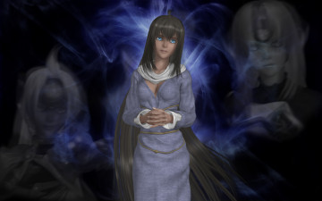 Картинка 3д+графика аниме+ anime девушка взгляд фон