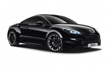 Картинка автомобили peugeot темный rcz red carbon 2014г