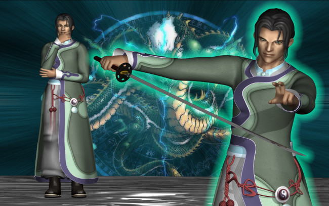 Обои картинки фото 3д графика, аниме , anime, фон, оружие, мальчики