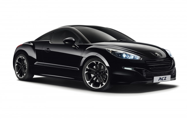 Обои картинки фото автомобили, peugeot, темный, rcz, red, carbon, 2014г