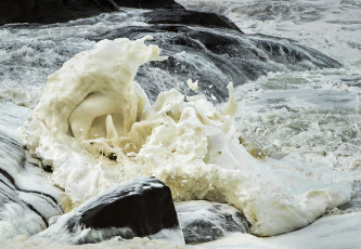 Картинка природа реки озера вода пена