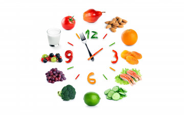 Картинка еда разное фрукты рыба овощи орехи ягоды