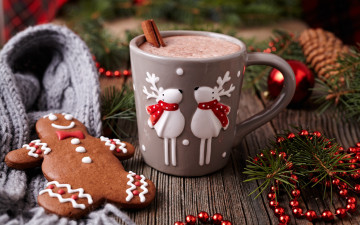 Картинка праздничные угощения какао бусы пряник