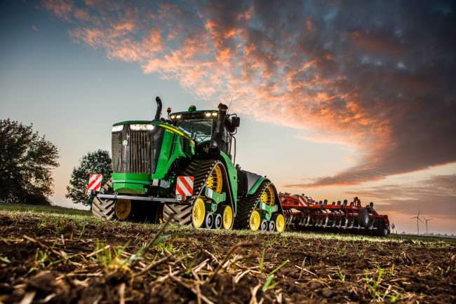 Обои картинки фото техника, тракторы на гусенецах, john, deere