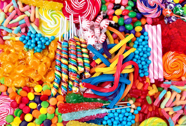 Обои картинки фото еда, конфеты,  шоколад,  сладости, много, драже, леденцы, ассорти