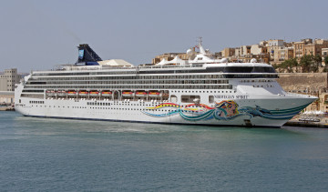 Картинка norwegian+spirit корабли лайнеры круиз лайнер