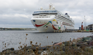 Картинка norwegian+dawn корабли лайнеры круиз лайнер