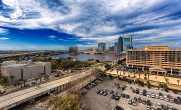 Картинка jacksonville +florida города джексонвилл+ сша небоскребы панорама