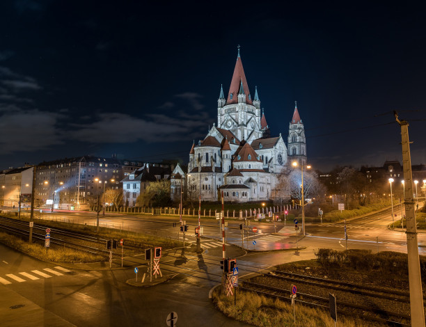Обои картинки фото города, вена , австрия, костел