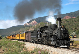 Картинка техника паровозы локомотив состав