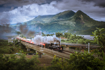 Картинка техника паровозы локомотив состав