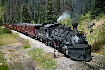 Картинка техника паровозы локомотив состав