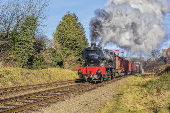 Картинка техника паровозы локомотив состав