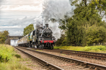 Картинка техника паровозы локомотив состав