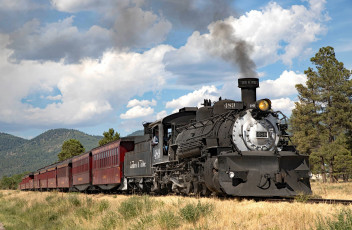 Картинка техника паровозы локомотив состав