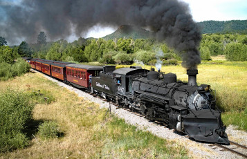 Картинка техника паровозы локомотив состав