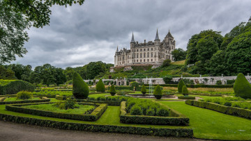 Картинка dunrobin+castle+and+park+scotland города замки+англии простор