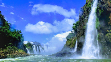 Картинка природа водопады простор