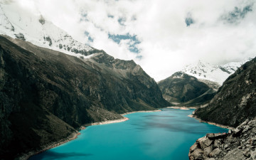 Картинка природа реки озера облака река горы