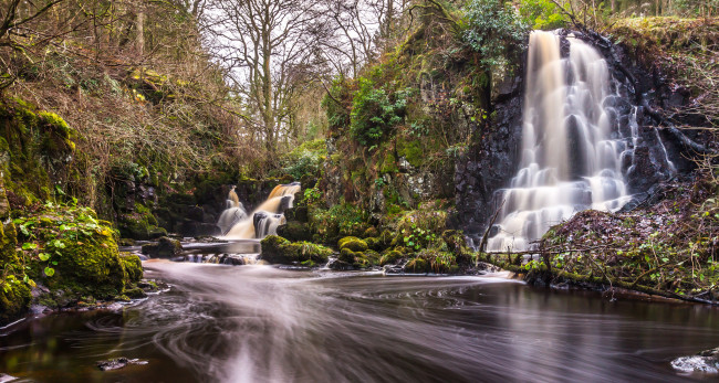 Обои картинки фото природа, водопады, простор