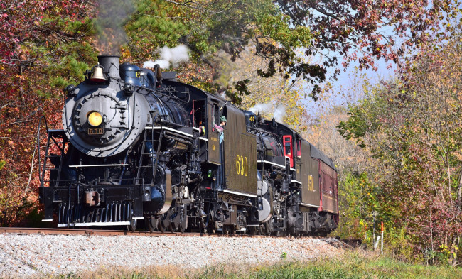 Обои картинки фото техника, паровозы, локомотив, состав