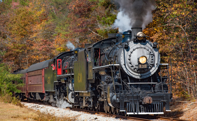 Обои картинки фото техника, паровозы, локомотив, состав